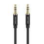 Vention Cable Estéreo BAXBD Jack 3,5 mm Macho a Jack 3,5 mm Macho, 0,5 m, Negro